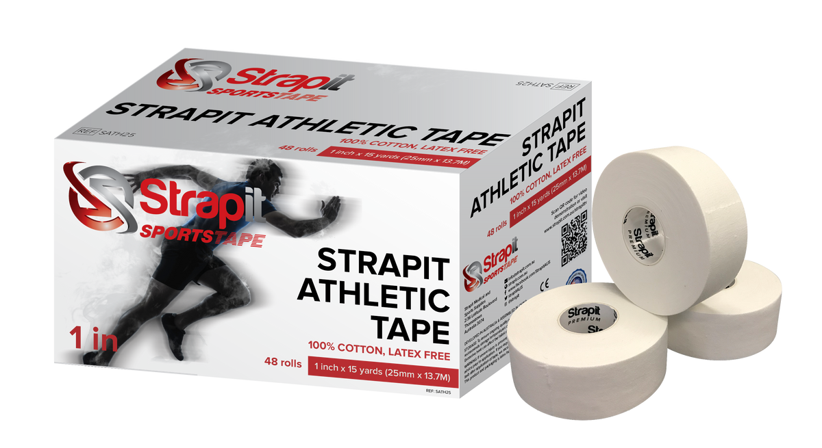Strapit Athletic Tape White Strapping Tape